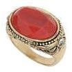 Dorothy Perkins Womens Chunky Stone Ring- Red
