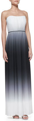 Milly Monica Ombre Strapless Maxi Dress