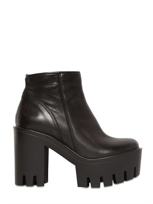 Strategia 100mm Calf Leather Ankle Boots