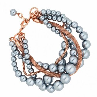 J by Jasper Conran Designer Pearl And Chain Twist Bracelet