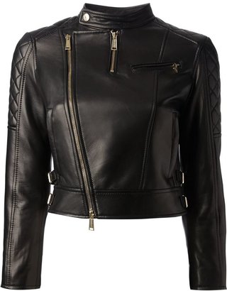 DSquared 1090 DSQUARED2 quilted lambskin biker jacket