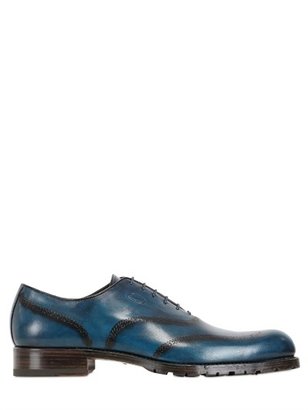 Harris - Hand-Painted Brogue Oxford Lace-Up Shoes