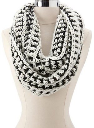 Charlotte Russe Chunky Two-Tone Infinity Scarf