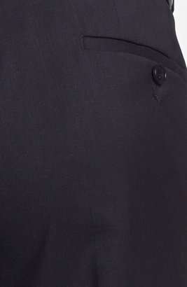 HUGO BOSS 'Sharp' Slim Fit Flat Front Wool Trousers