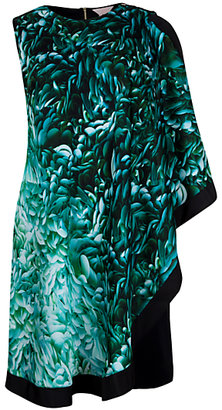 Ted Baker Rosette Printed Tunic Dress, Mid Green