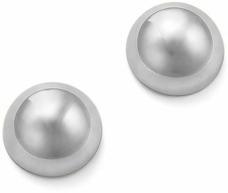 Bloomingdale's 14K White Gold Polished Button Earrings - 100% Exclusive