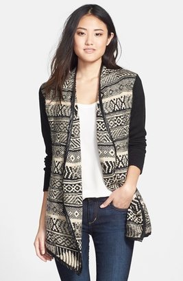 RD Style Geo Print Open Front Cardigan