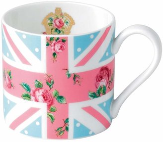 Royal Albert Cheeky pink modern union jack ceramic mug