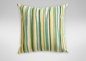 Ethan Allen Pencil Stripe Pillow, Yellow/Green