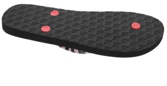 Roxy NEW Pink Animal Print Slip On Flat Flip-Flops Shoes 9 BHFO