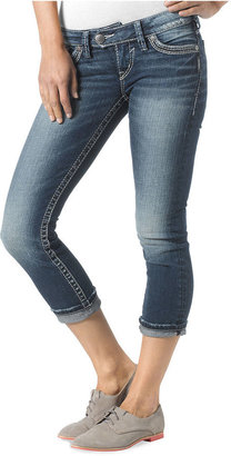 Silver Jeans Juniors' Tuesday Cropped Skinny Jeans