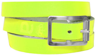 Anna Lou of London Limited Edition Leather Wrap Around Bracelet - Neon Yellow