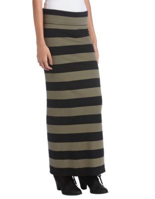 Free People Striped Maxi Skirt