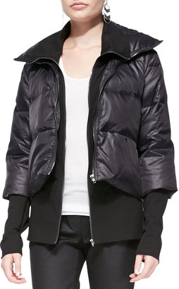 Eileen Fisher Fisher Project Recycled Nylon Puffer Down Jacket