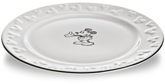 Disney Gourmet Mickey Mouse Dinner Plate - White/Black