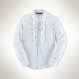 Ralph Lauren Ruffled Cotton Shirt