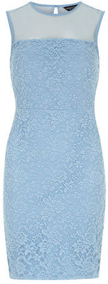 Dorothy Perkins Blue Sheer Panel Dress