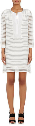 Barneys New York Women's Striped Embroidered Tunic