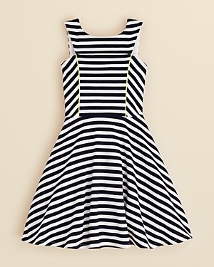 Sally Miller Girls' Striped Fit N Flare Dress - Sizes S-xl