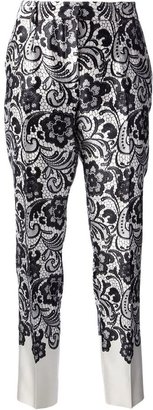 Dolce & Gabbana lace print trouser
