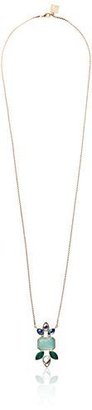 Anne Klein Shades of Green" Gold-Tone Multi-Adjustable Pendant Necklace, 40"
