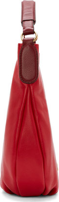 Marc by Marc Jacobs Red Grained Leather Hillier Hobo Bag
