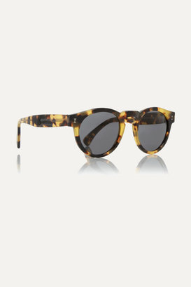 Illesteva Leonard Round-frame Acetate Sunglasses - Tortoiseshell