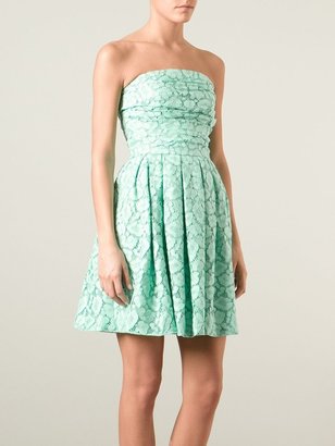 Moschino Cheap & Chic Lace Strapless Dress