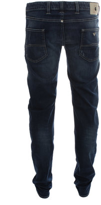 Armani Jeans J20 Distressed Blue Extra Slim Fit Jeans