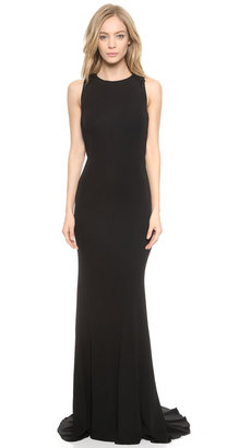 Badgley Mischka Knot Back Gown