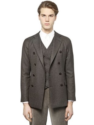 Giorgio Armani Wool Blend Tweed Jacket