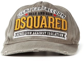 DSquared 1090 DSQUARED2 distressed baseball cap