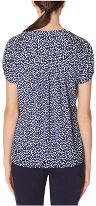The Limited Printed Short Sleeve Blouse