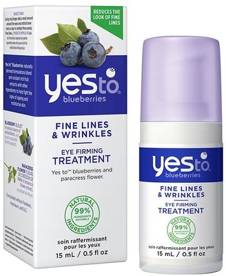 Yes to Blueberries Eye Firming Treatment 15ml for Fine Lines and Wrinkles