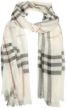 Burberry checked scarf