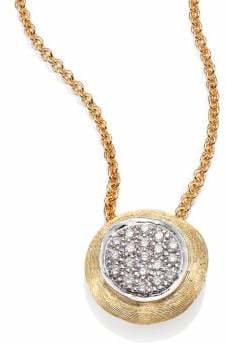 Marco Bicego Delicati Diamond, 18K Yellow & White Gold Pendant Necklace