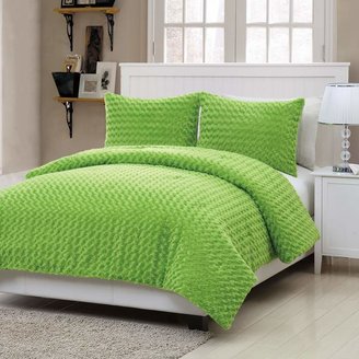 Vcny Home VCNY Rose Faux Fur 3-pc. Comforter Set - Full