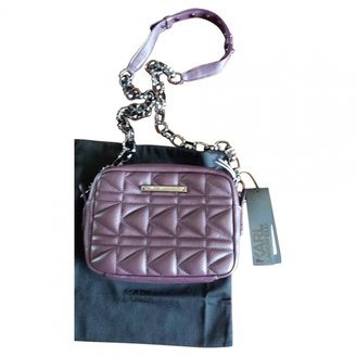 Karl Lagerfeld Paris Burgundy Leather Handbag