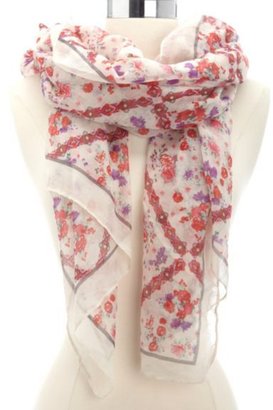 Charlotte Russe Mixed Tribal & Floral Print Scarf