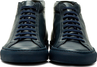 Common Projects Midnight Navy Leather Original Achilles Sneakers