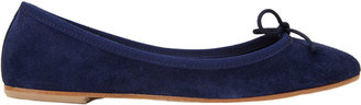 Barneys New York Suede Bow Flats