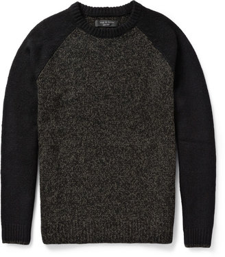 Rag and Bone 3856 Rag & bone Contrast-Sleeve Wool Sweater