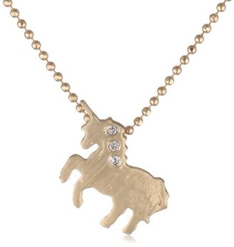Page Sargisson Mini Unicorn Diamond Necklace, 15"