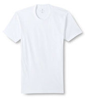 Lands' End Men's Big & Tall Crewneck T-shirt (3-pack)-White
