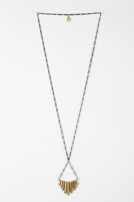 Urban Outfitters Jessica DeCarlo Metal Crystal Gem Gunmetal Necklace