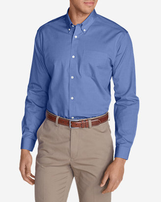 Eddie Bauer Men's Wrinkle-Free Slim-Fit Pinpoint Oxford Shirt - Solid