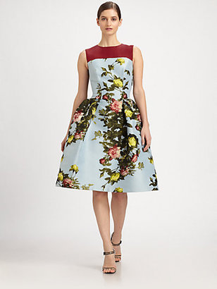 Carolina Herrera Rose-Print Dress