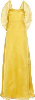Valentino Bow-back silk-organza gown