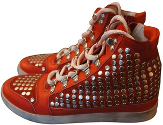 Ciaboo Red Leather Trainers