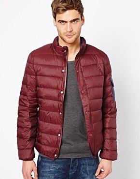 Native Youth Jacket With Down Padding - Wine